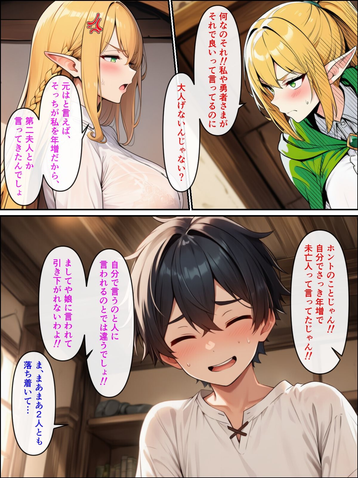 異世界転生して美人巨乳エルフ親子とらぶらぶセックスする話3 〜ハーレム編〜 画像8