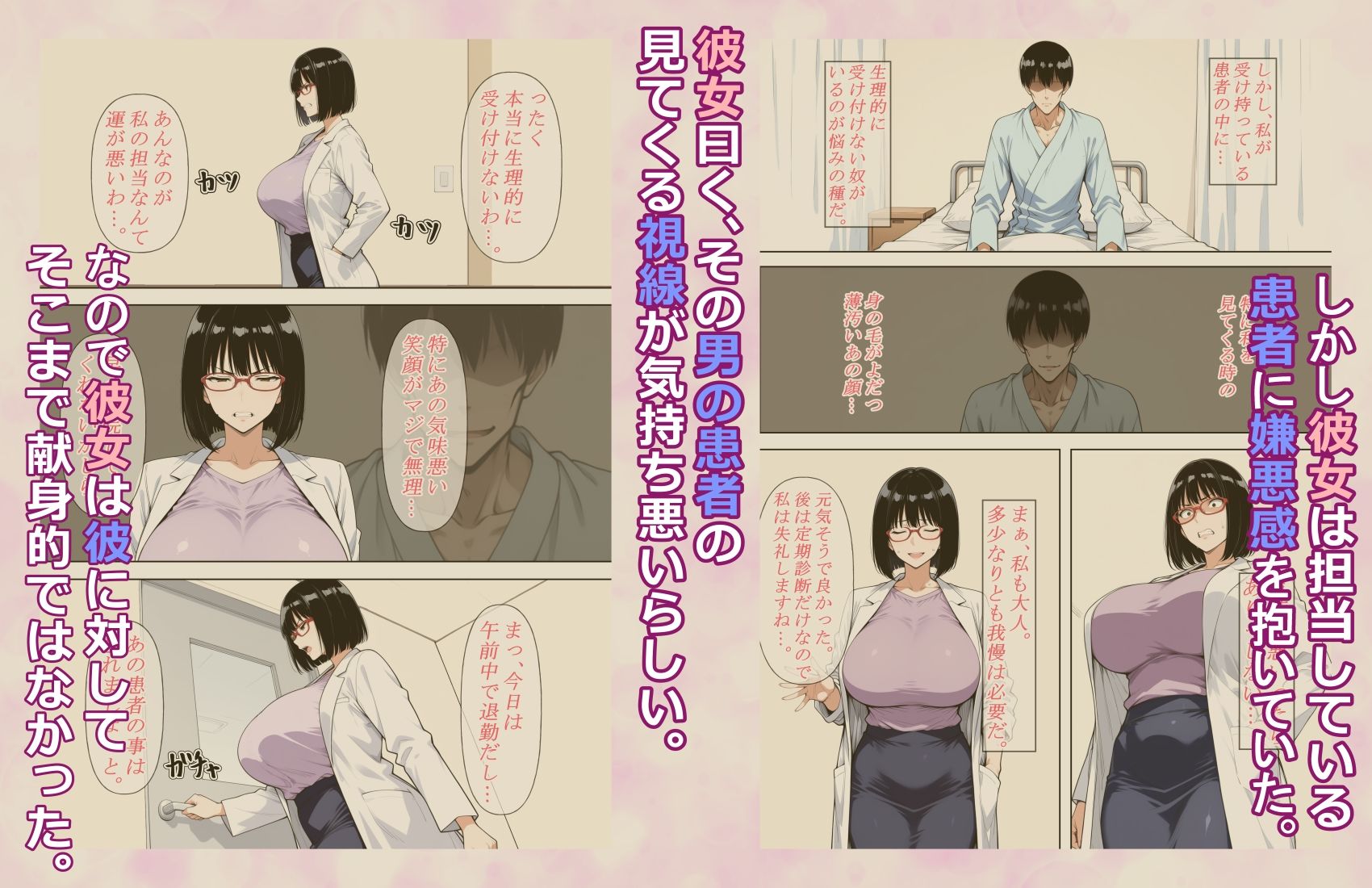生意気な巨乳美人女医に憑依したのでド変態オナニーしてやる！！のサンプル画像 2