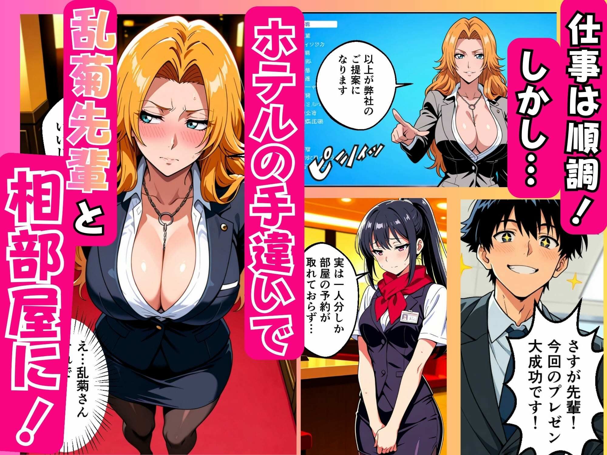憧れの先輩の乱菊さんと相部屋でSEXする話 立ち読み 3 / 8