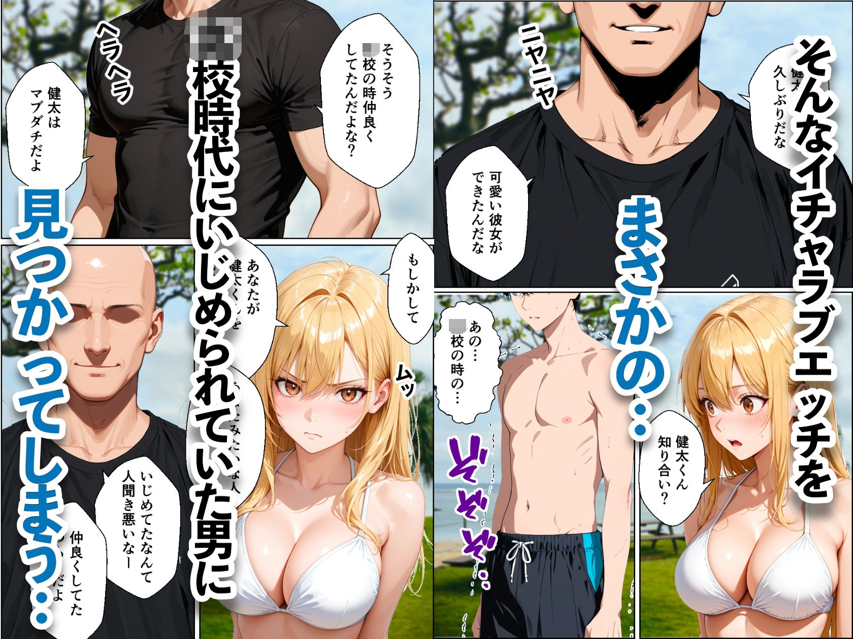 水着デート中の大好きな彼女を目の前で寝取られた話 立ち読み 8 / 11