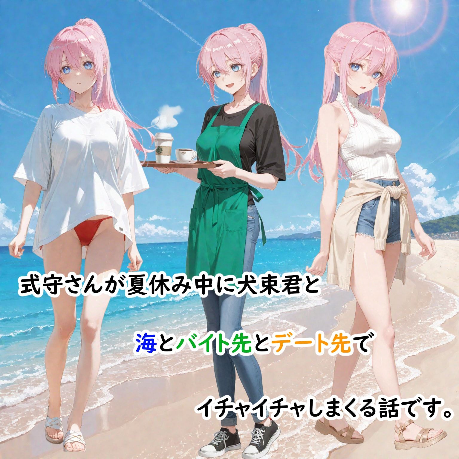 可愛いだけにされちゃう式守さん5（夏休みの式守さん）のサンプル画像 1