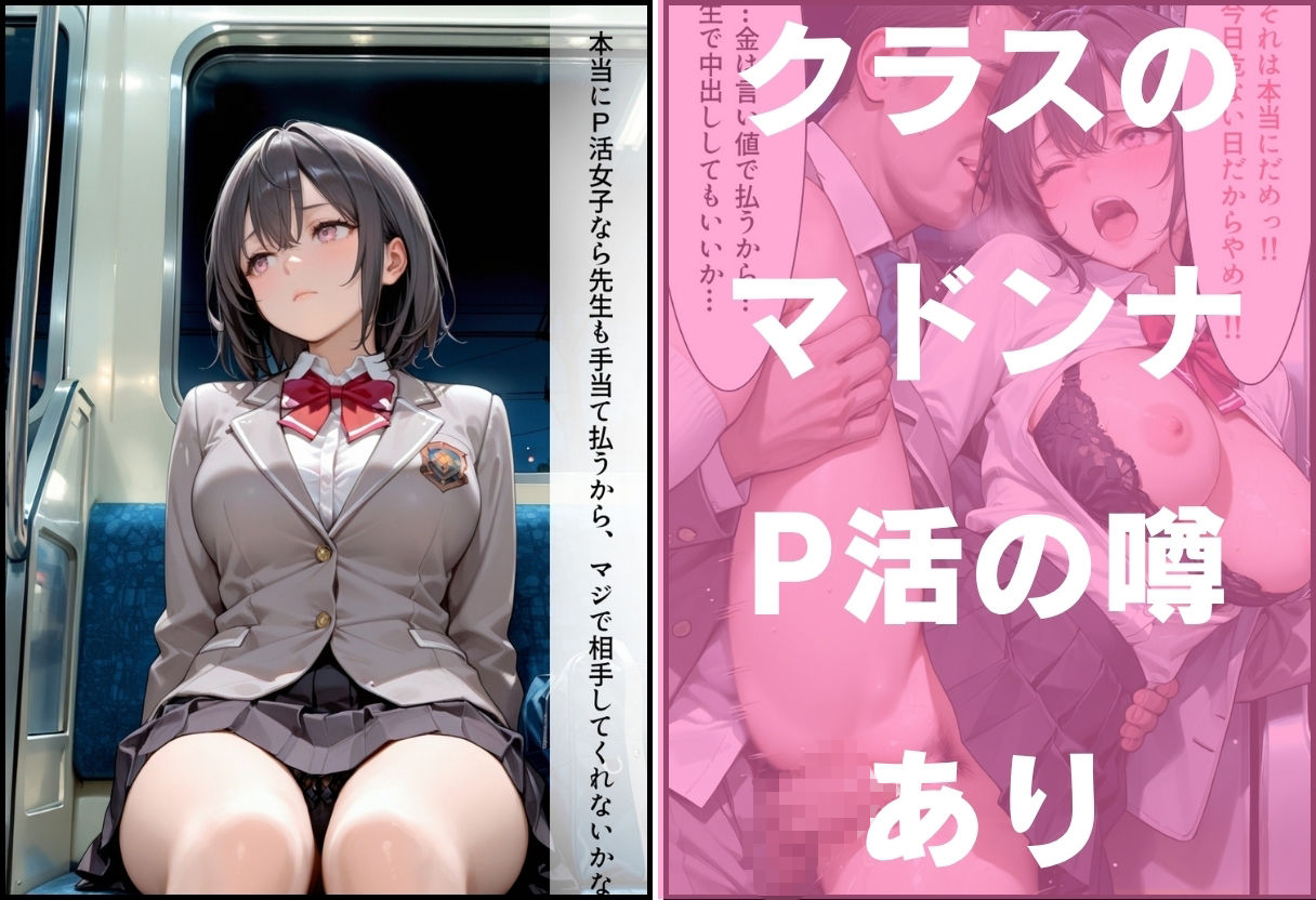 清楚なマドンナ女子校生 先生と秘密のP活プレイ 〜校内隠し撮りから、夜の電車でP活中出しまで〜 立ち読み 7 / 11