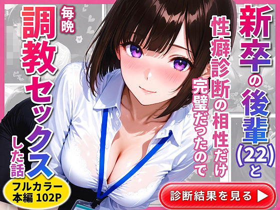 新卒の後輩(22)と性癖診断の相性だけ完璧だったので毎晩調教セックスした話 [ねむ]