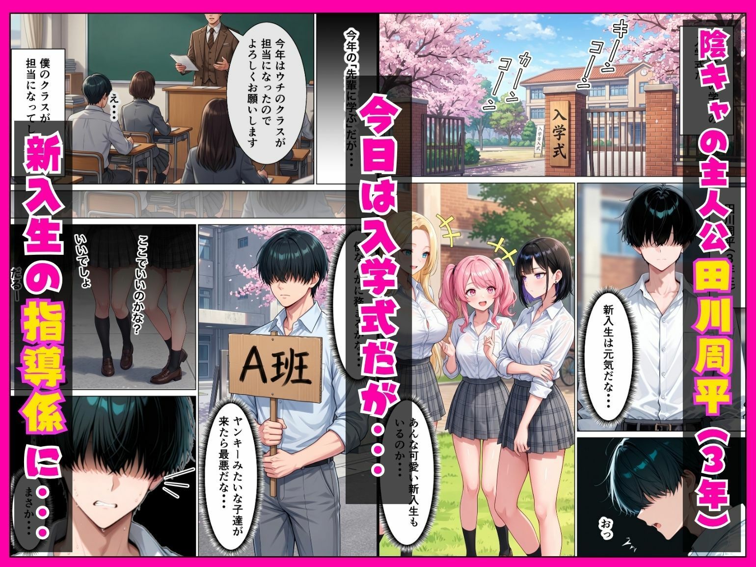 新入生のギャル3人組と罰ゲームアプリでハーレムセックスした話のサンプル画像 1