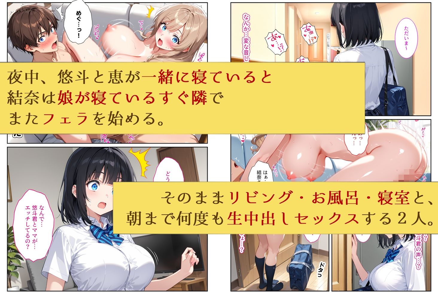 清楚な彼女のママは、実は僕のセフレでした〜彼女が眠っている家で生ハメSEX〜 画像8