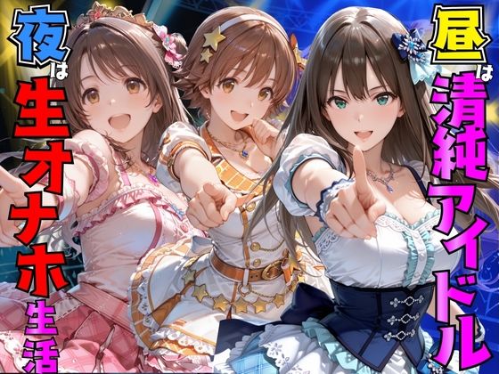 昼はアイドル夜は生オナホ生活渋〇凛&島〇卯月&本〇未央 [AI極楽クラブ]