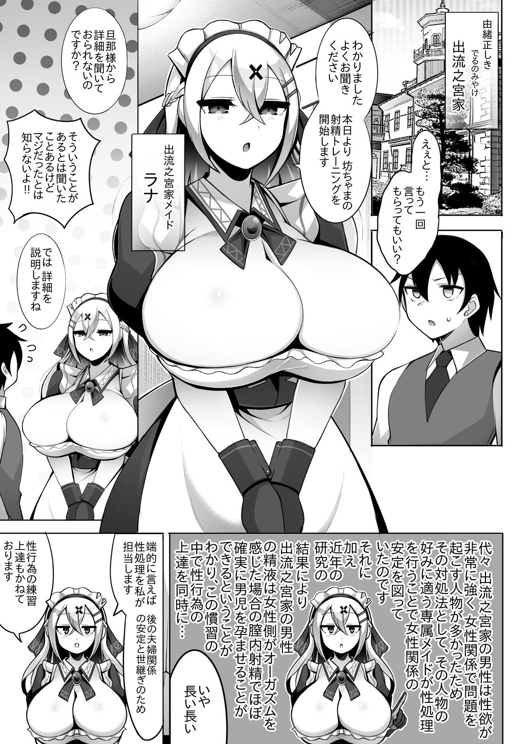 淡々メイドと射精トレーニングのサンプル画像 1