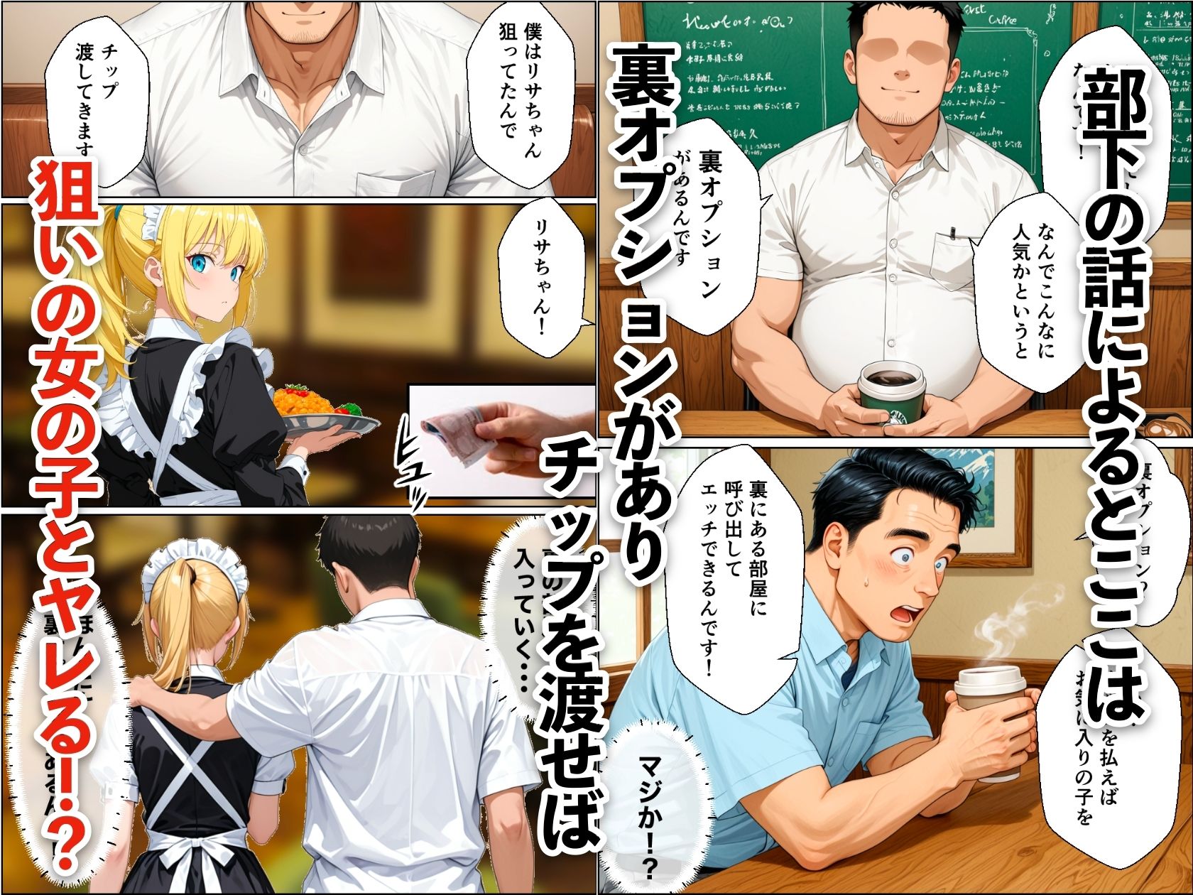 バブル時代に転生してノーパン喫茶でハーレムになった話 画像6