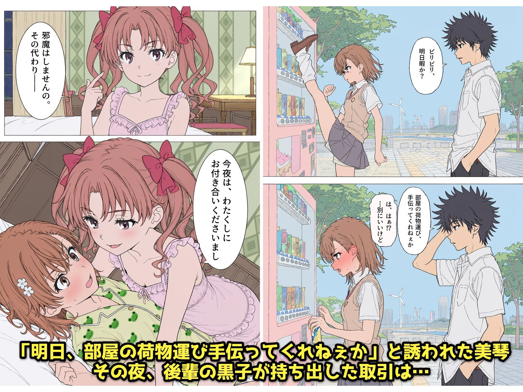 【漫画】とある美琴の羞恥体験 〜後輩と、あいつと、女王と〜の画像1