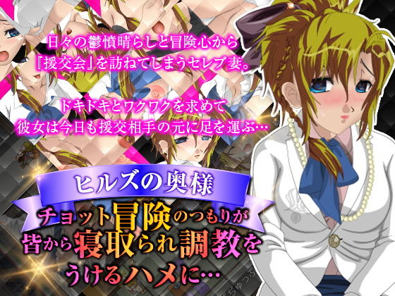 ヒルズの奥様 ちょっと冒険のつもりがみんなから寝取られ調教をうけるハメに…のジャケット