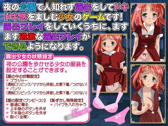 サンプル画像1:露出少女の公園一人遊び [作品ID:d_130100]