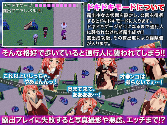 サンプル画像2:露出少女の公園一人遊び [作品ID:d_130100]