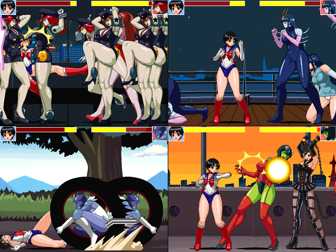 体格差おねショタバトル2 女怪人vs女装戦士君画像no.4