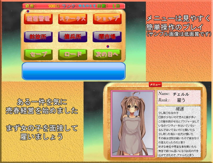 【無料】そうだ売春経営しよう画像no.1