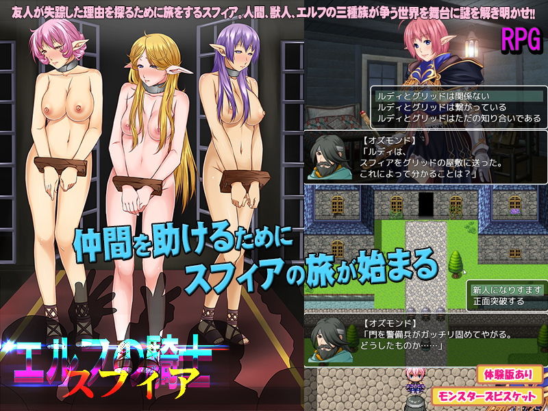 サンプル画像1:エルフの騎士スフィア (モンスターズビスケット) [d_136006]