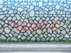 サンプル画像3:著作権フリー背景CG素材「歩道2」(キュキュキュのQのQ) [d_137439]