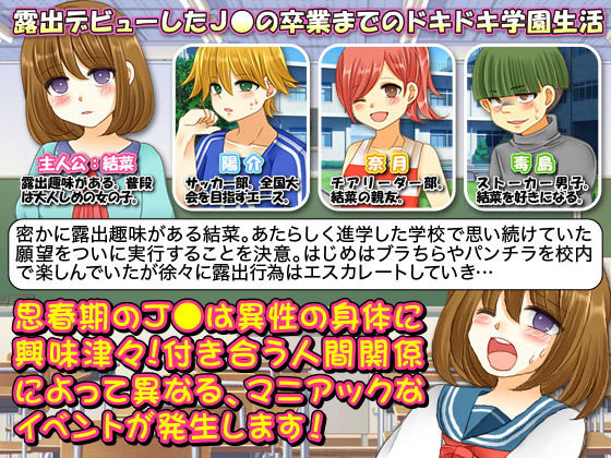 サンプル画像1:校内露出狂 結菜ちゃん～卒業までのドキドキ学園生活～(BABYLON) [d_137643]