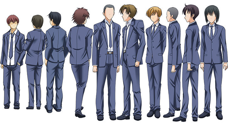 サンプル画像1:モブキャラ素材集「ブレザー冬服」(キュキュキュのQのQ) [d_139286]