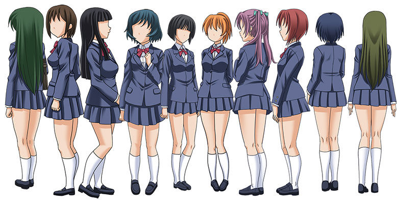 サンプル画像2:モブキャラ素材集「ブレザー冬服」(キュキュキュのQのQ) [d_139286]