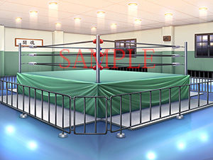 サンプル画像3:著作権フリー背景CG素材「レスリング部」(キュキュキュのQのQ) [d_139372]