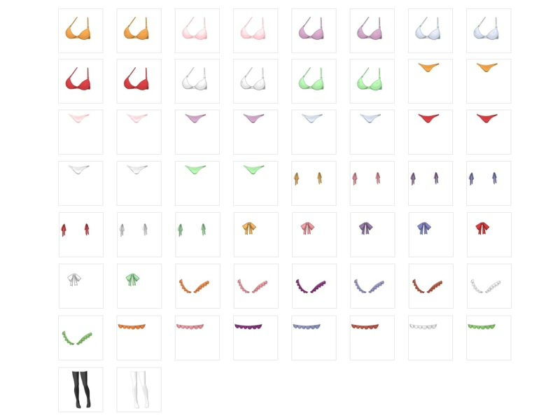 サンプル画像1:佐野俊英があなたの専用原画マンになります 衣装素材集 キャラクターパックB Vol.1(White Candy) [d_139915]