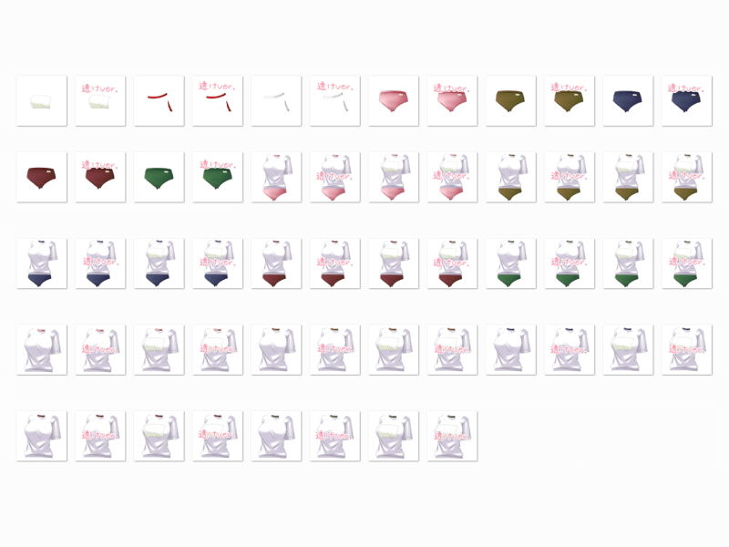 サンプル画像3:佐野俊英があなたの専用原画マンになります 衣装素材集 キャラクターパックB Vol.1(White Candy) [d_139915]