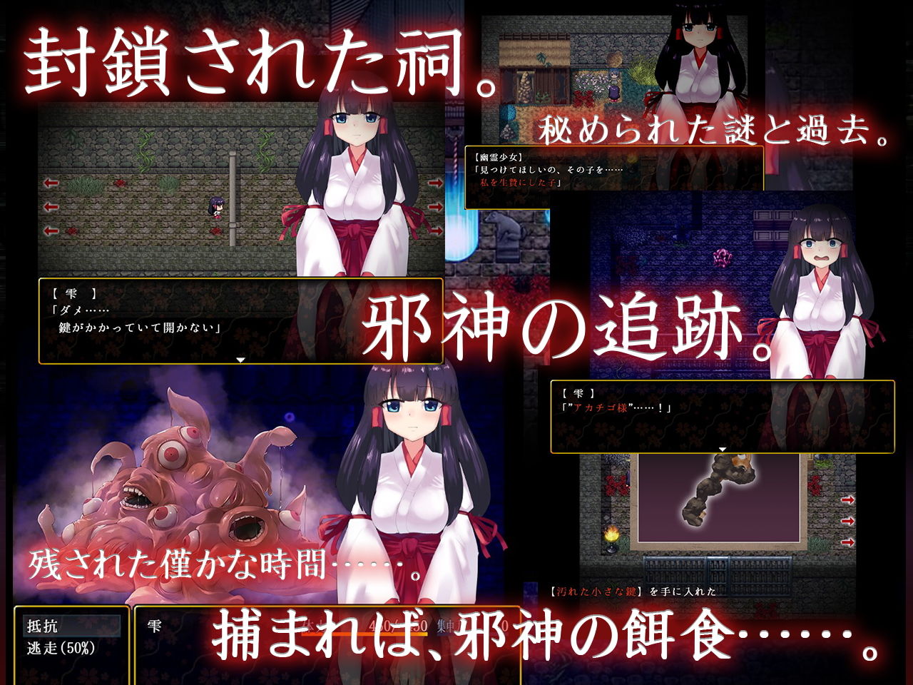 サンプル画像2:イけにえの巫女と性なる儀式(QRoss) [d_140600]