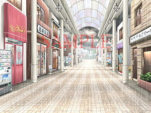 サンプル画像2:著作権フリー背景CG素材「曇り空 雨」(キュキュキュのQのQ) [d_141086]