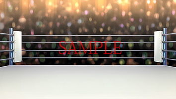 サンプル画像2:著作権フリー背景CG素材「リングの上」(キュキュキュのQのQ) [d_141281]