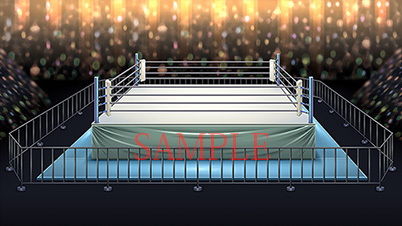 サンプル画像3:著作権フリー背景CG素材「リングの上」(キュキュキュのQのQ) [d_141281]