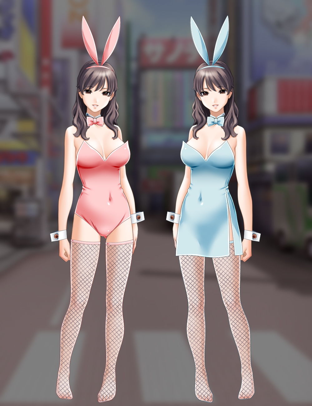 サンプル画像1:佐野俊英があなたの専用原画マンになります 衣装素材集B – バニーガール -(White Candy) [d_141401]