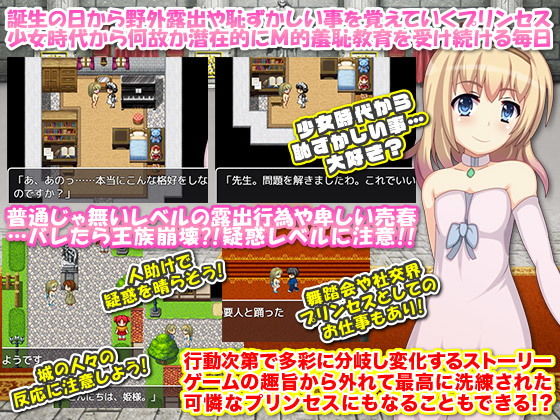 サンプル画像4:プリンセスが夜中に変装して露出や売春するRPG。ネタバレは淫魔封印戦記(千年郷) [d_145953]