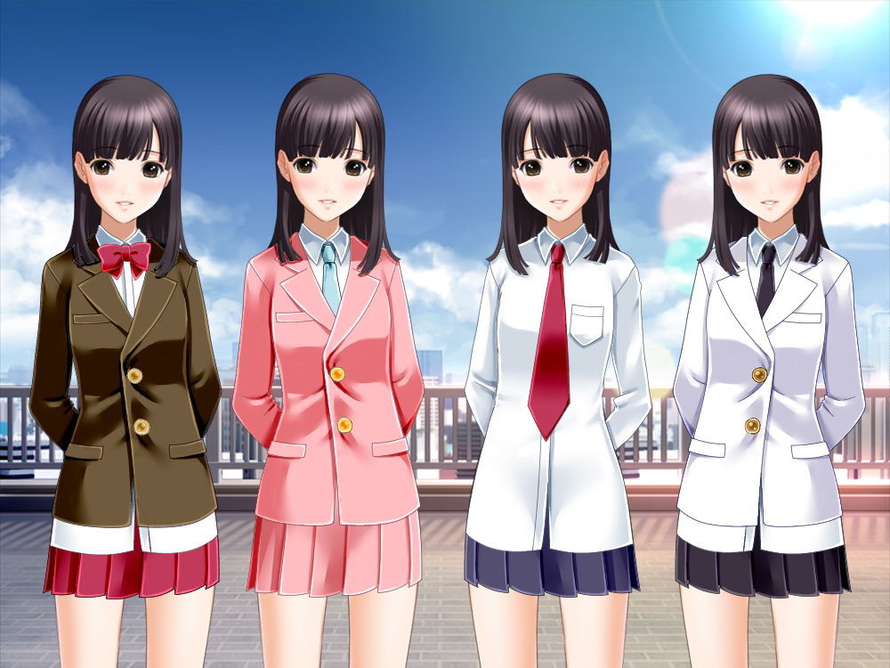 サンプル画像2:佐野俊英があなたの専用原画マンになります 衣装素材集A – ブレザー -(White Candy) [d_146432]