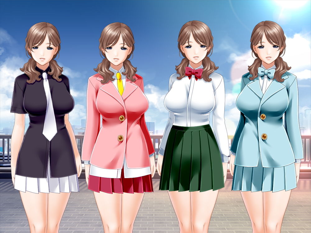 サンプル画像2:佐野俊英があなたの専用原画マンになります 衣装素材集C – ブレザー -(White Candy) [d_146721]