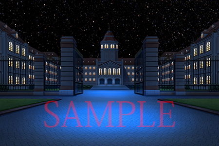 サンプル画像1:著作権フリー背景CG素材「お金持ちの学園」(キュキュキュのQのQ) [d_147512]