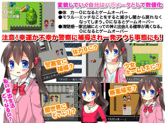 あなた的家出娘生活~あなたが家出娘になって拾ってもらうゲーム~画像no.5