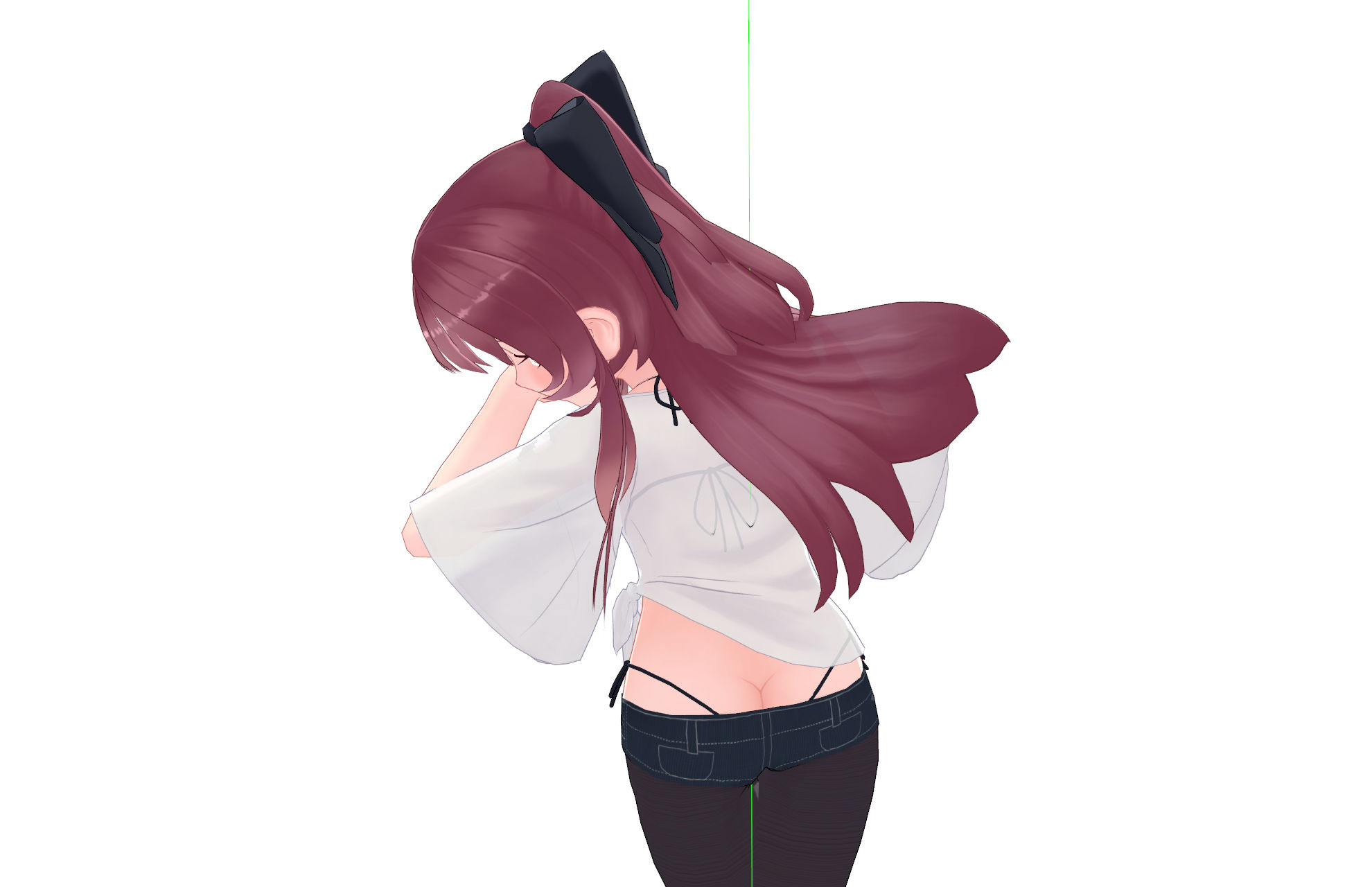 サンプル画像2:3Dモデル_PMX_つむぎちゃん_2018年冬(ピンキーweb) [d_148011]