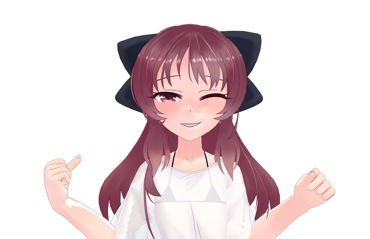 サンプル画像4:3Dモデル_PMX_つむぎちゃん_2018年冬(ピンキーweb) [d_148011]