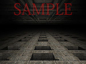 サンプル画像1:著作権フリー背景CG素材「ダンジョン」(キュキュキュのQのQ) [d_148963]