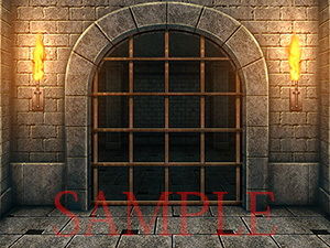 サンプル画像3:著作権フリー背景CG素材「ダンジョン」(キュキュキュのQのQ) [d_148963]