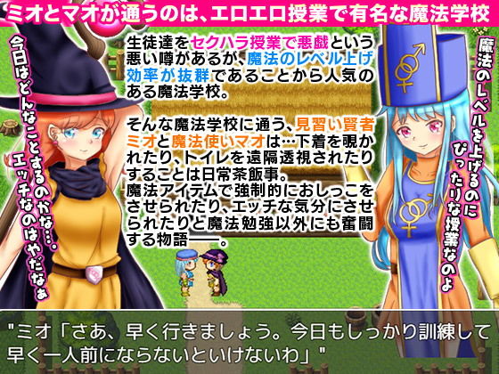 サンプル画像1:盗撮上等！エロ仕掛けたっぷりの魔法学校奮闘記 -オープンワールドRPG-(scottsoft) [d_155484]