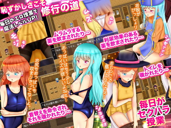 サンプル画像2:盗撮上等！エロ仕掛けたっぷりの魔法学校奮闘記 -オープンワールドRPG-(scottsoft) [d_155484]