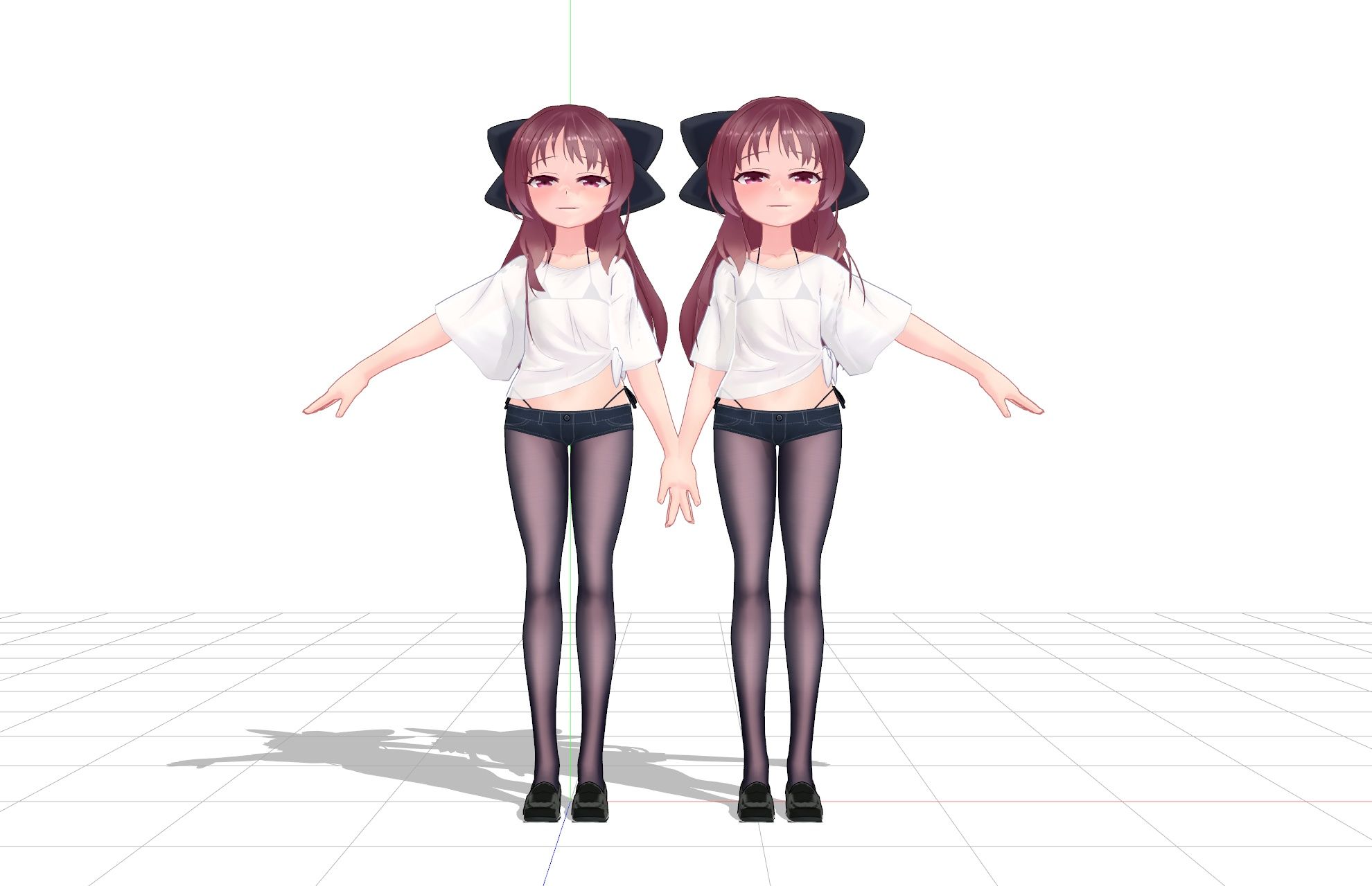 サンプル画像1:PMXデータ_つむぎちゃん_2019年4月版です(ピンキーweb) [d_156483]