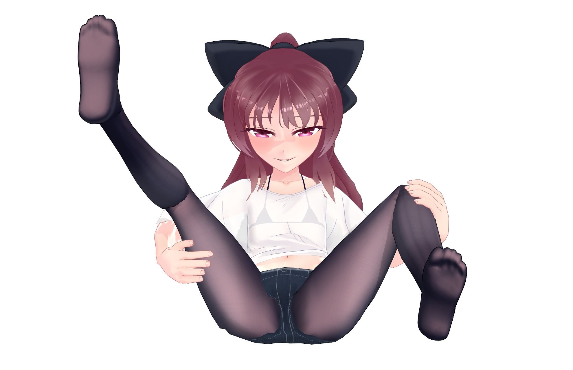 サンプル画像2:PMXデータ_つむぎちゃん_2019年4月版です(ピンキーweb) [d_156483]