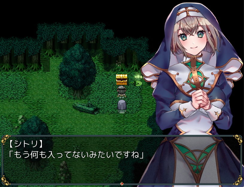 サンプル画像4:シスターと光の届かぬ森(nikukyu) [d_166461]