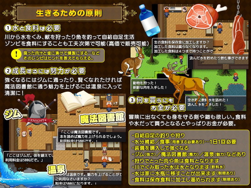 サンプル画像2:ゾンビやドラゴンもいる異世界に単身赴任生活ですか！！(ちゃっぴぃ1) [d_166551]