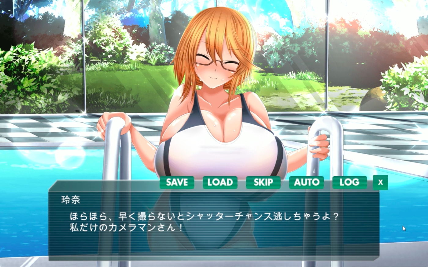 サンプル画像2:【PC版】玲奈先生とプール 旅行(まめねこのアトリエ) [d_169627]