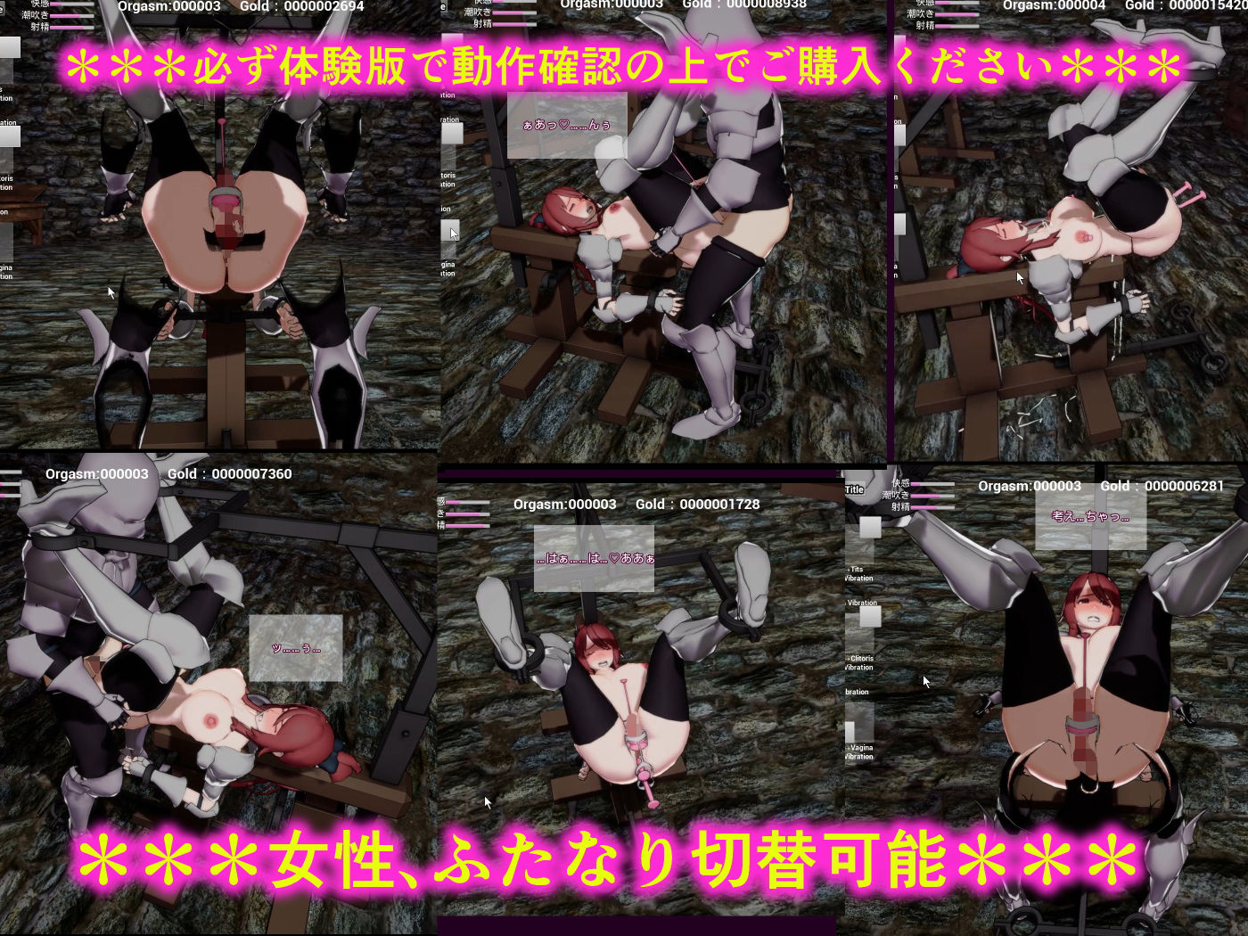 サンプル画像1:女騎士アメリアと闇の組織 ～リアルタイム3D拘束シミュ～(イナフミン) [d_169777]