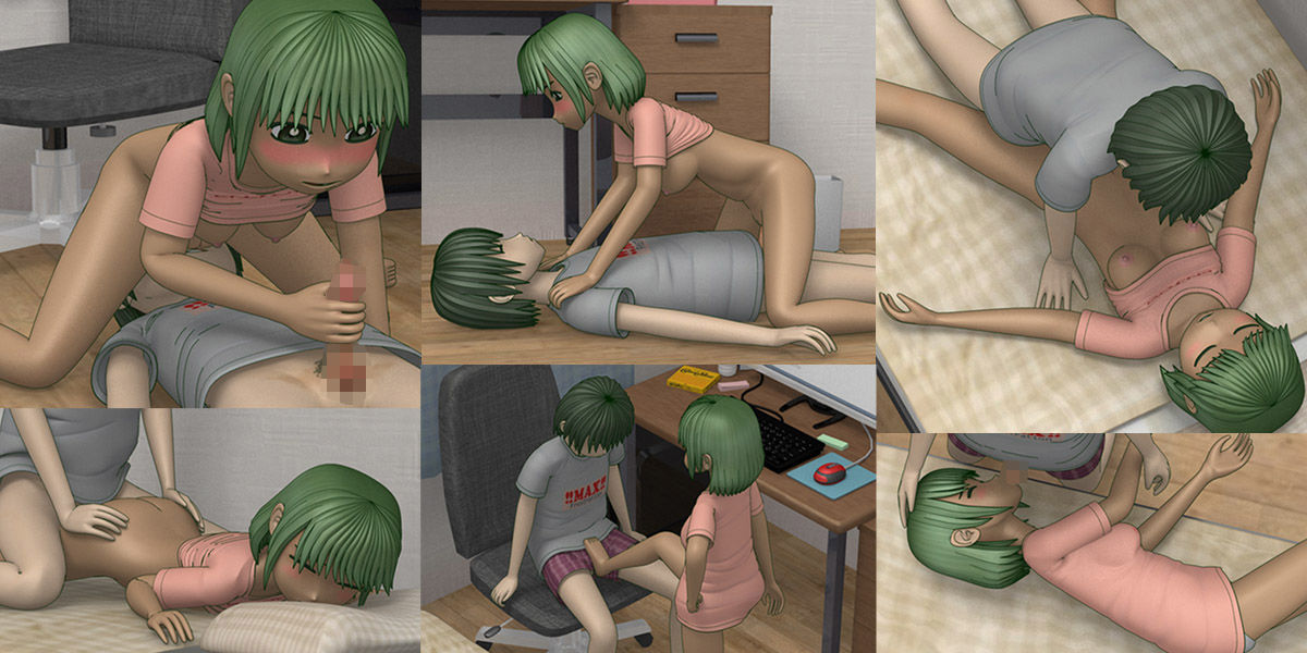 サンプル画像3:イモウトが部屋にいる(スタジオケイス) [d_170223]