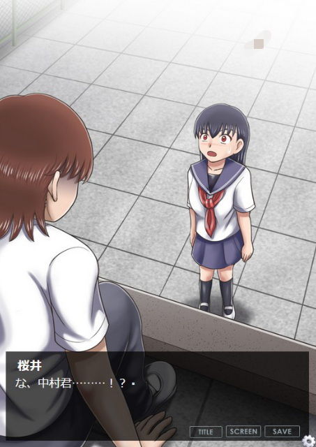 サンプル画像2:屋上で委員長が脱糞してるのを目撃してしまった件(虹色ダーツ) [d_171013]